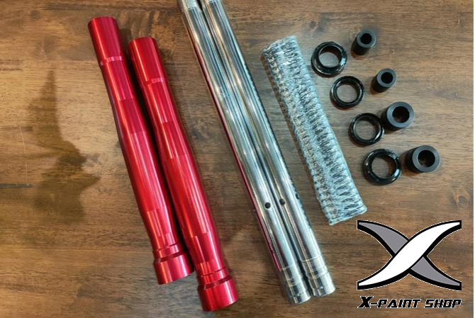 เซตโช๊คหน้าโหลดเตี้ยลง 3 นิ้ว power fender สีแดง เซตโช๊คหน้าโหลดเตี้ยลง 3 นิ้ว power fender สีแดง